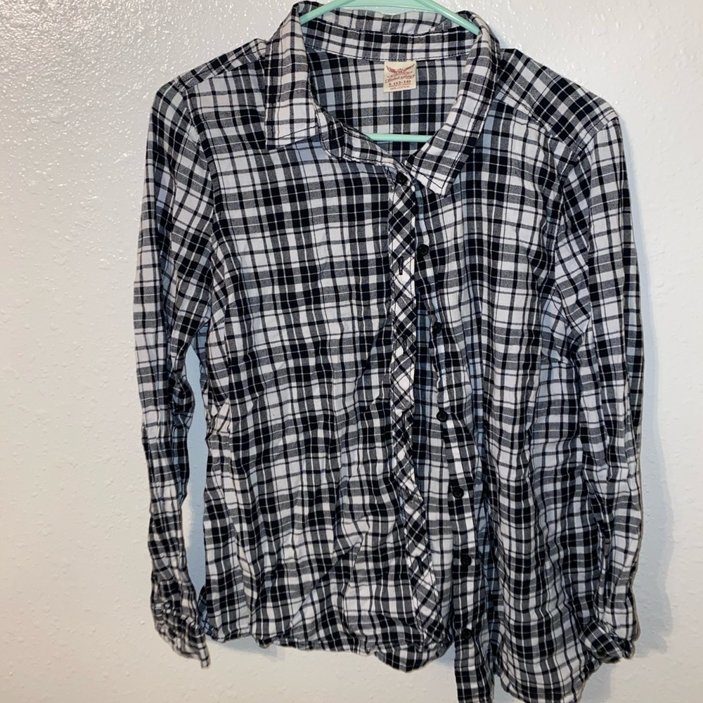 black & white flannel